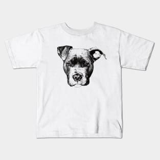 American Pit Bull Terrier Face Design - A pit bull Christmas Gift Kids T-Shirt